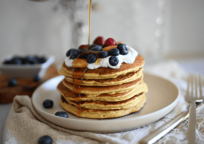 RECEPT: Eiwitrijke bananen pannenkoeken