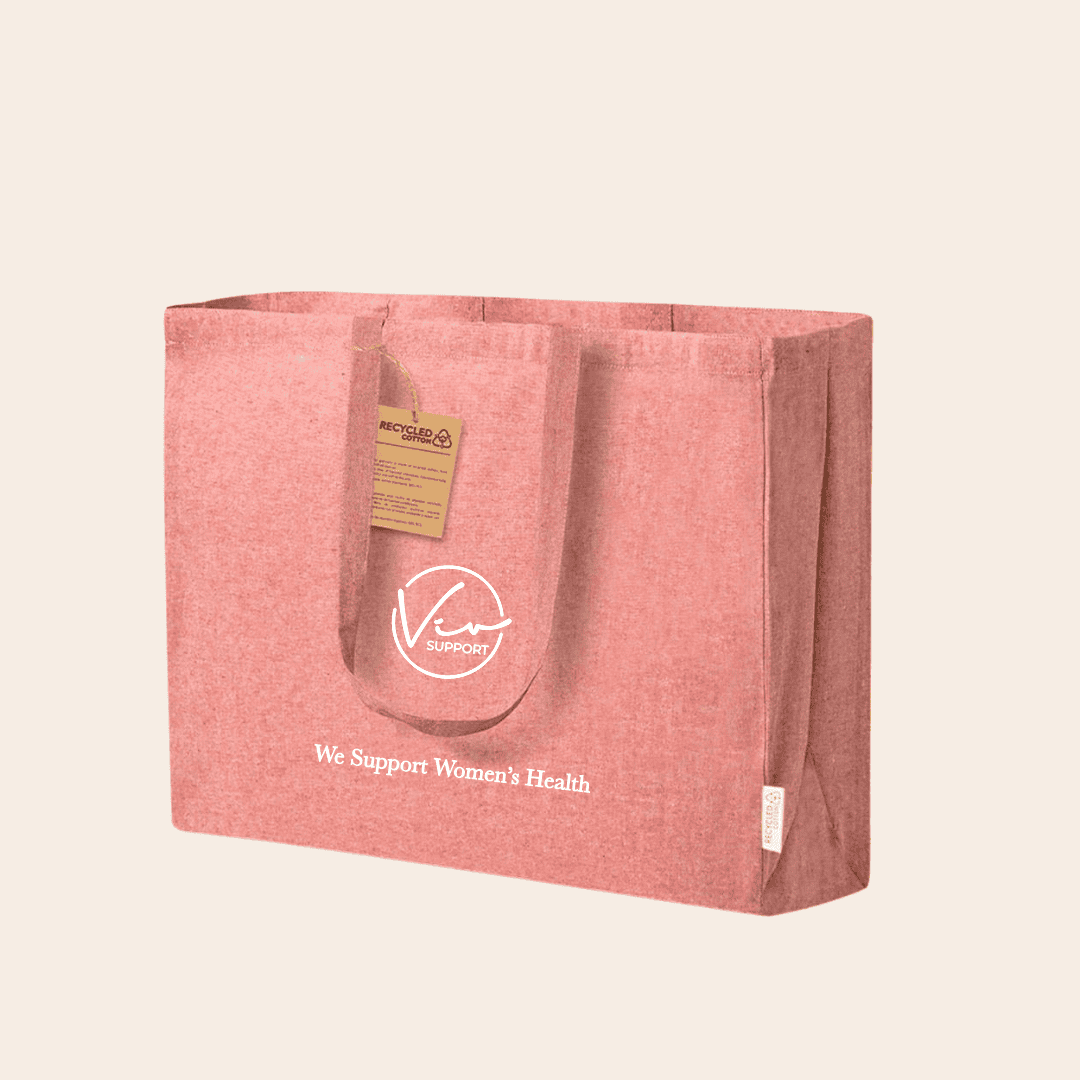 Viv Support Draagtas/Shopper van gerecycled katoen - Neem je spullen met een goed gevoel overal mee naartoe